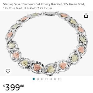 Beautiful 12k/sterling silver bracelet